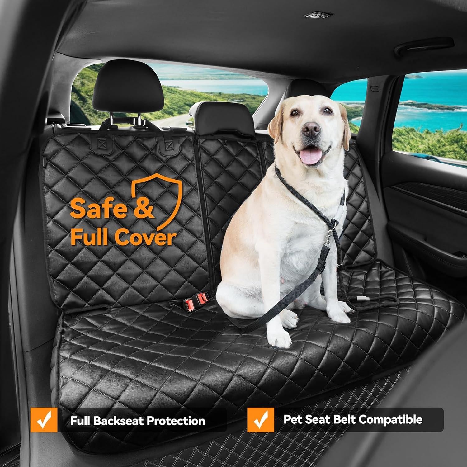 Funda de Asiento Trasero para Perros KritterKorner Negra