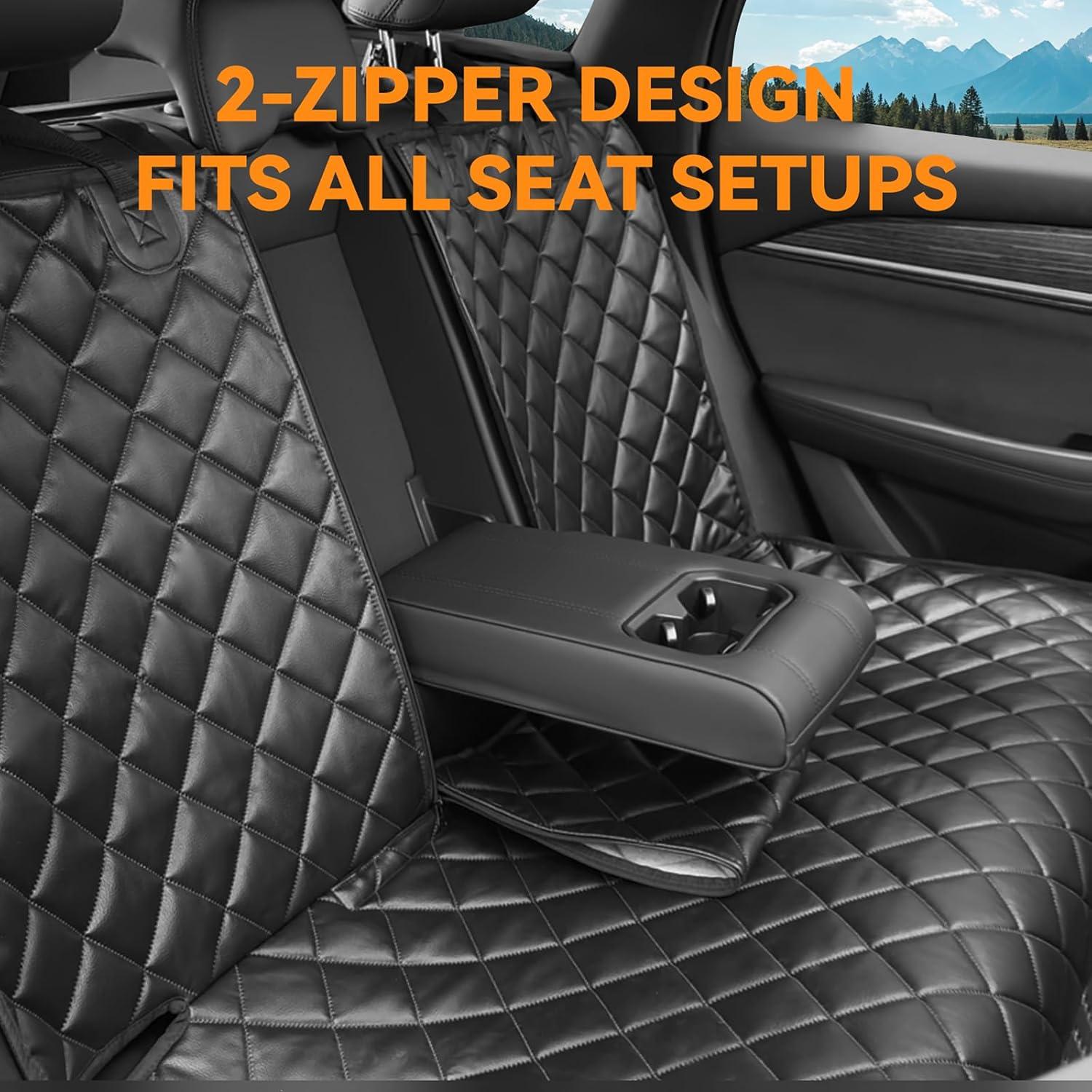 Funda de Asiento Trasero para Perros KritterKorner Negra