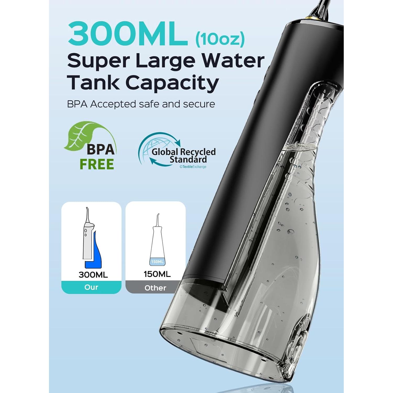 Irrigador Dental Portátil COSLUS E40 - 10 Niveles de Presión