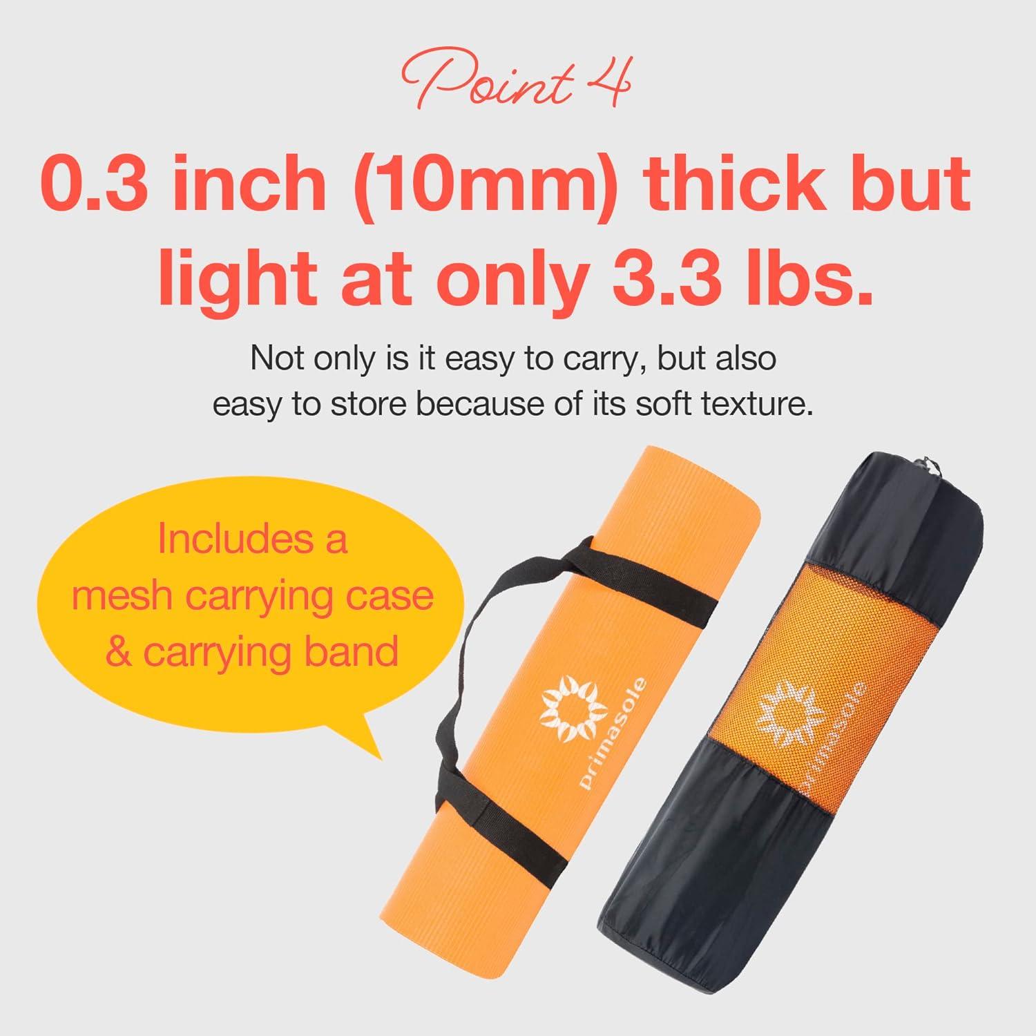 Esterilla de Yoga Primasole 10 mm Antideslizante con Funda