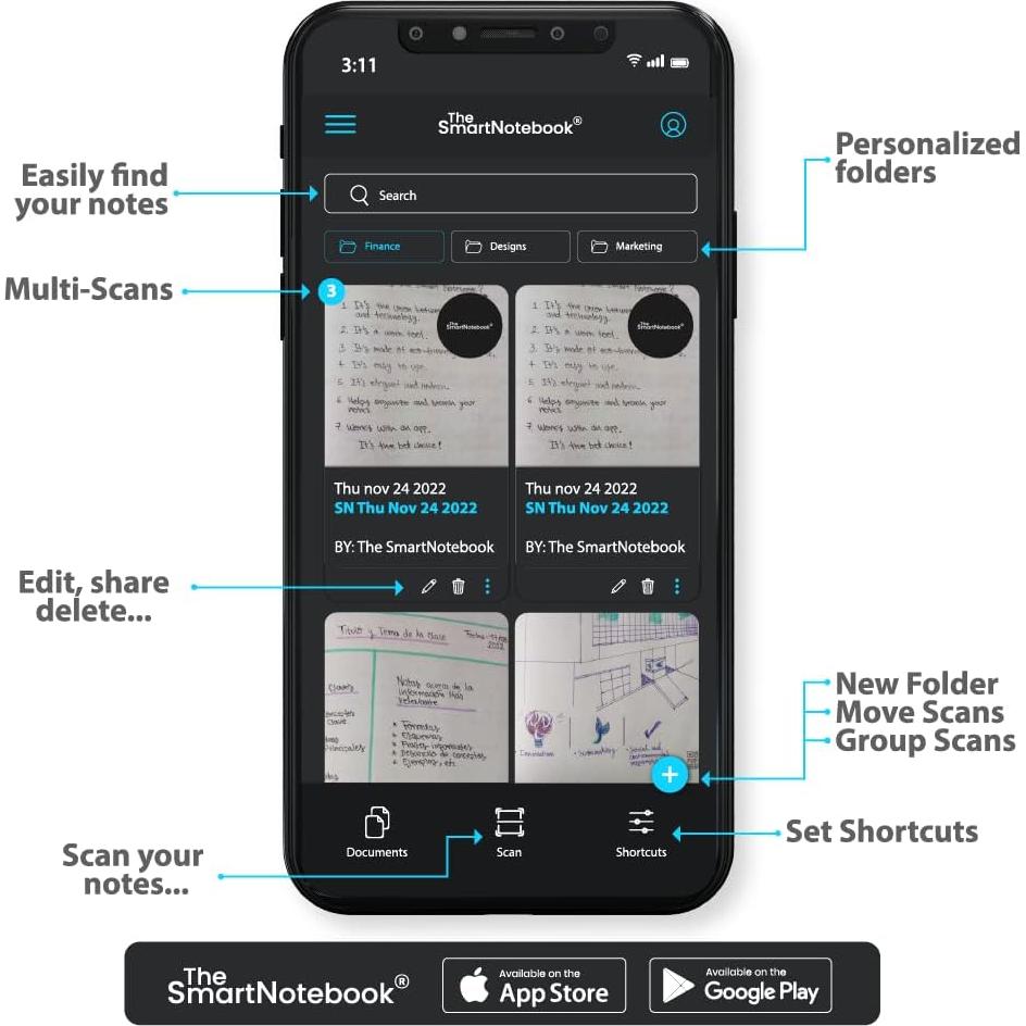 Cuaderno Inteligente THESMARTNOTEBOOK B5 Ecológico Rojo