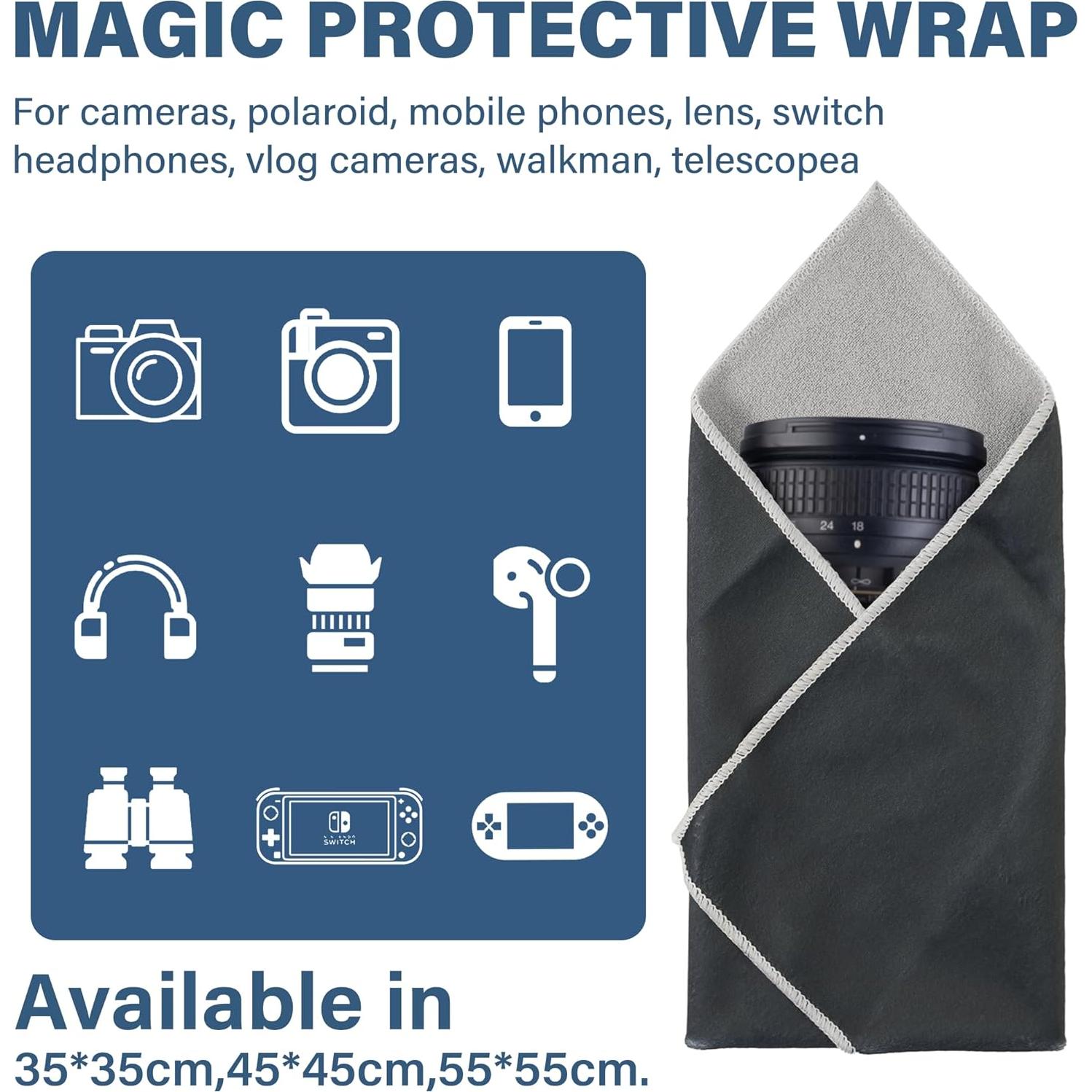 Funda Protectora Walking Way 35 cm Gris Oscuro para Cámara DSLR