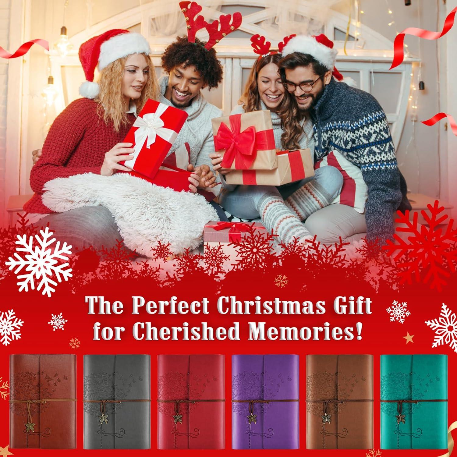 Cuaderno de cuero OMEYA A5 Rosa recargable con bolsillos