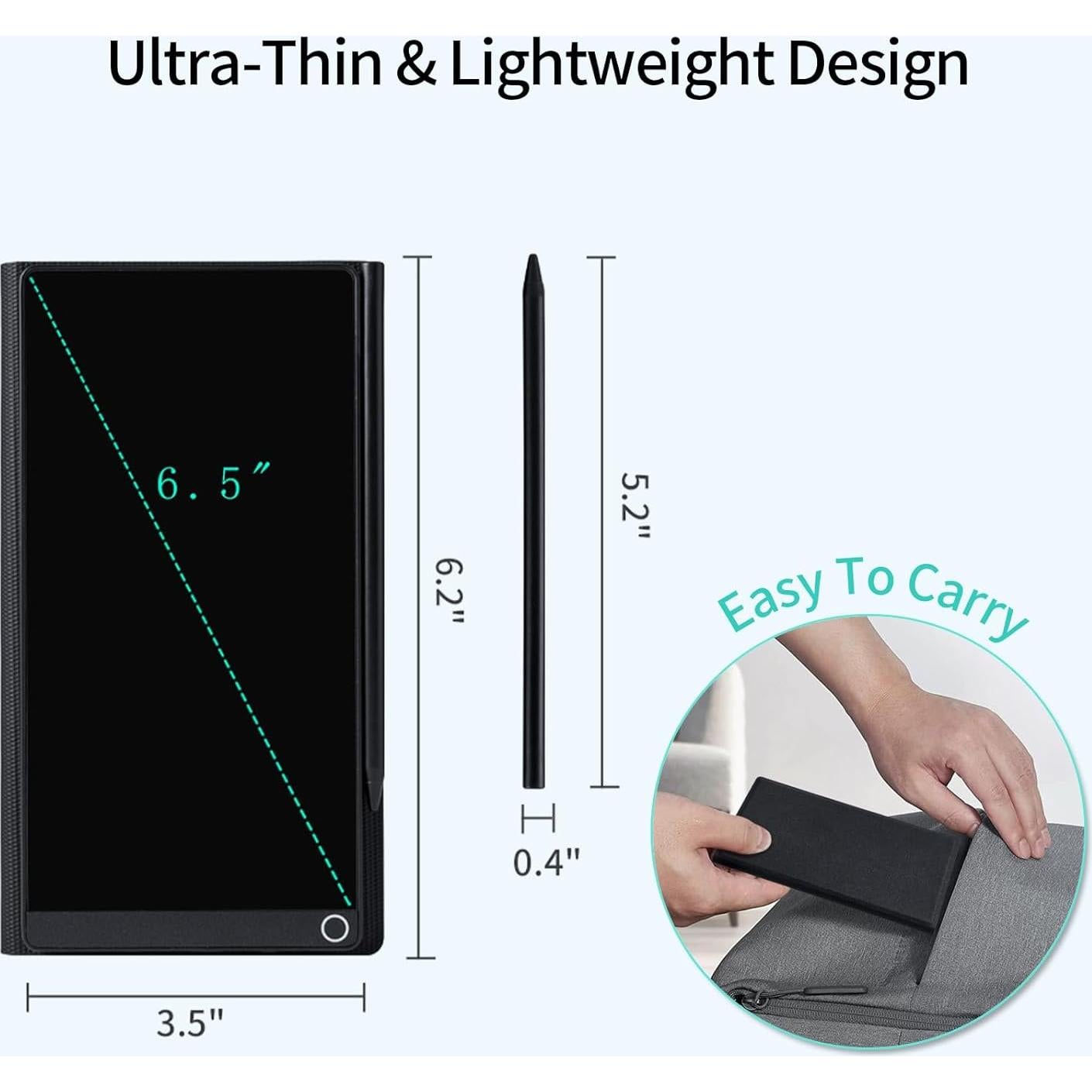 Tableta Digital Mini LCD 6.5" con Funda Protectora - Shenzhen