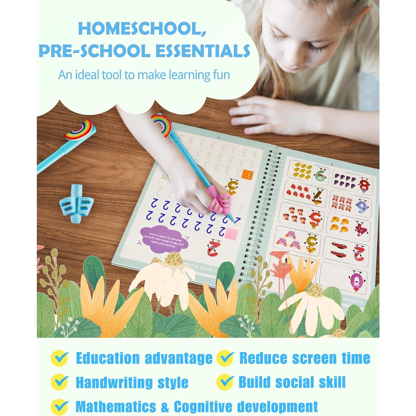 Kit de Escritura Mágica Tío EJ para Niños 3-8 Años