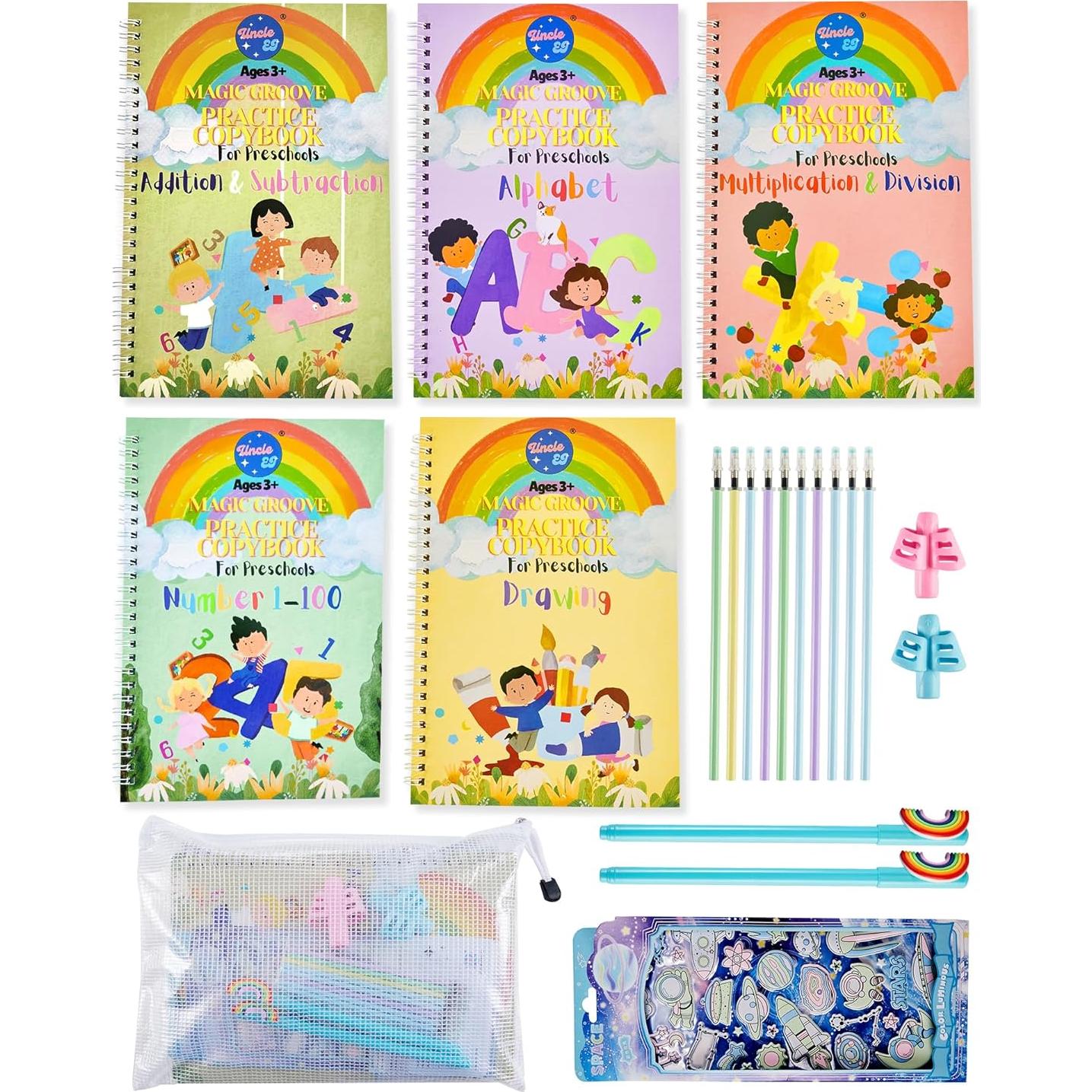 Kit de Escritura Mágica Tío EJ para Niños 3-8 Años