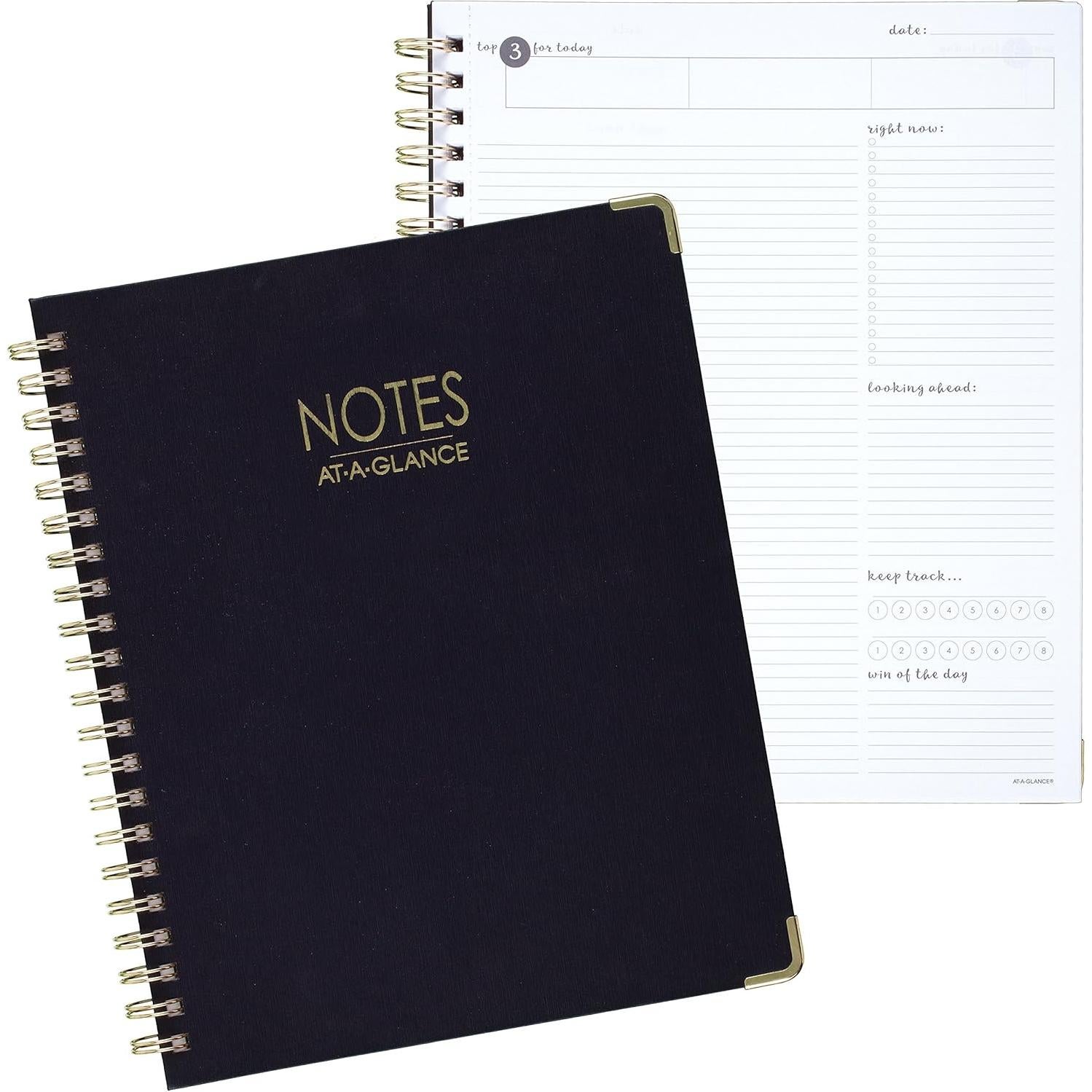 Cuaderno AT-A-GLANCE Harmony 21x28 cm Rayado 80 Hojas Azul