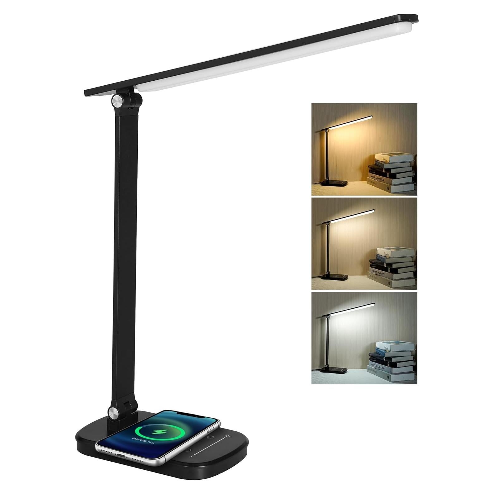 Lámpara de Escritorio LED Faithorse T02-BK 21W Carga Inalámbrica