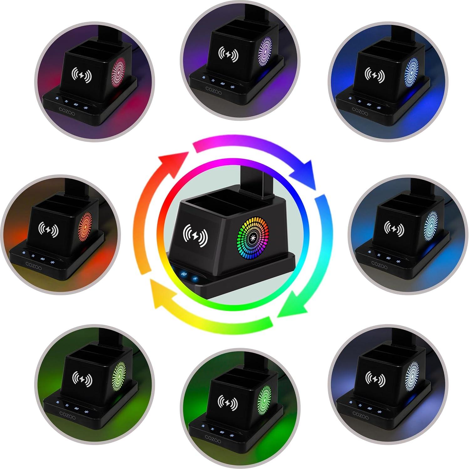 Lámpara de Escritorio Cozoo LED con Cargador Inalámbrico 15W