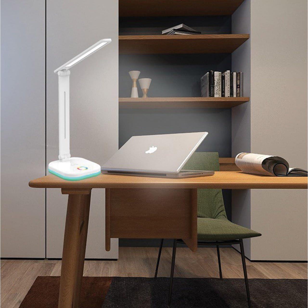 Lámpara de Escritorio LED Genérico NTL-625QI con Cargador Inalámbrico y USB