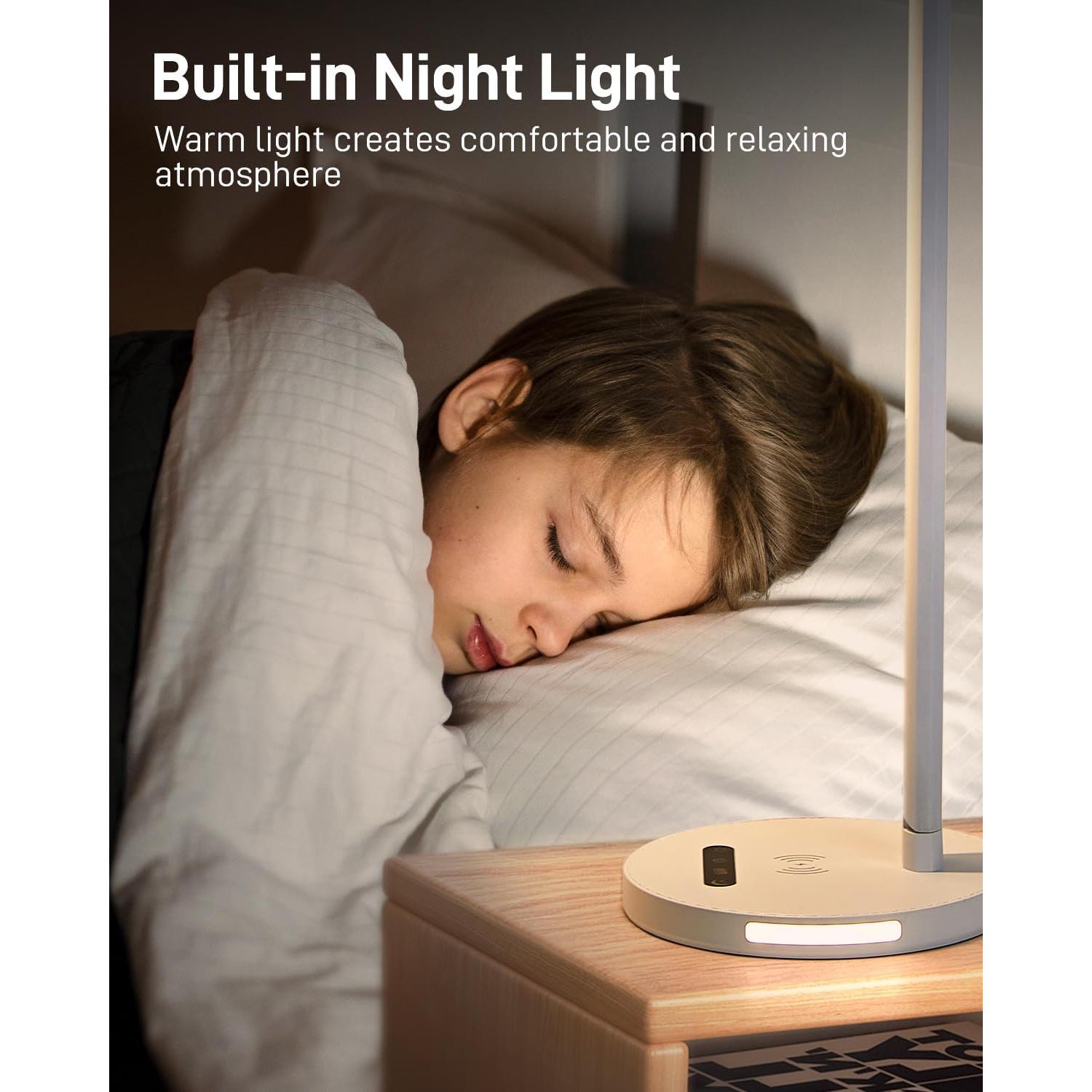 Lámpara de Escritorio LED PAK con Cargador Inalámbrico 38x16cm