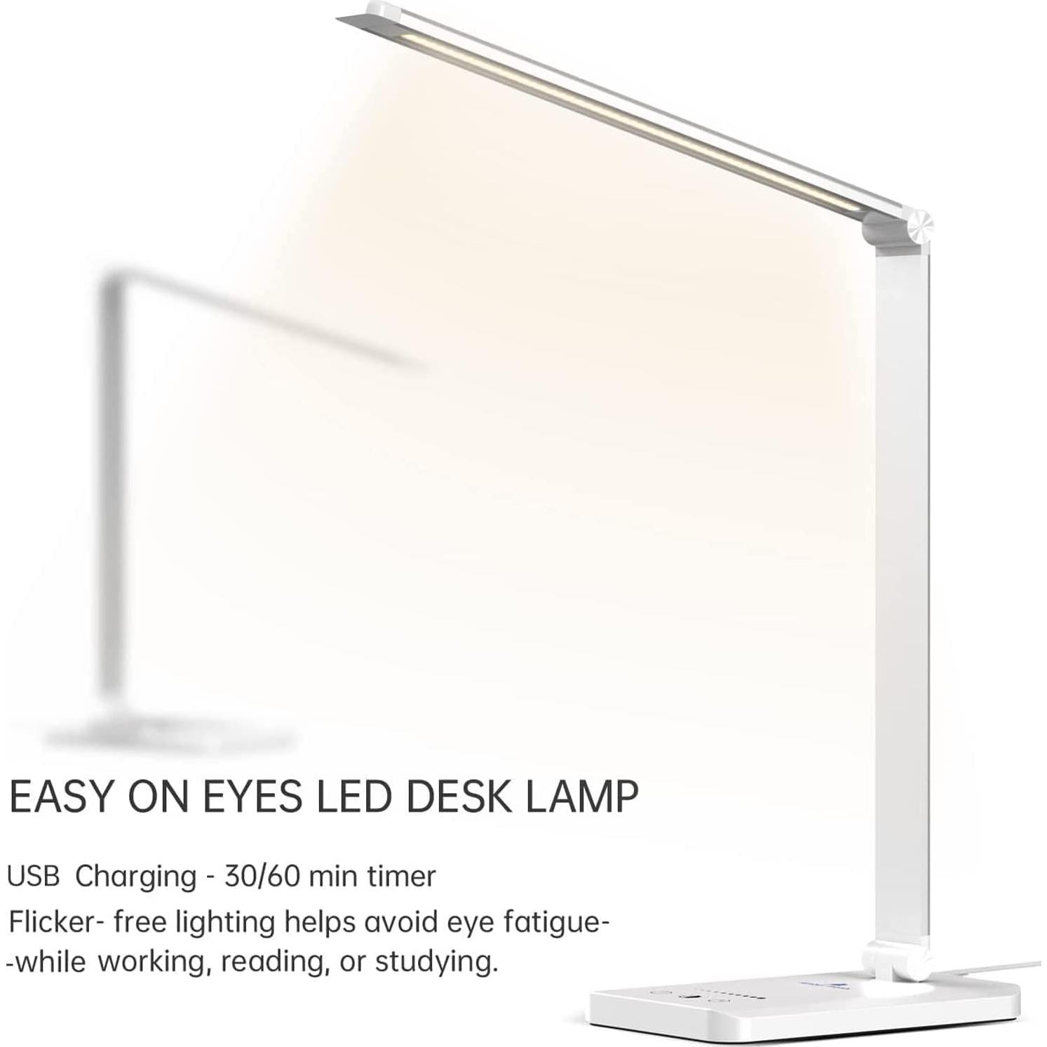 Lámpara de Escritorio LED Ambertronix AT-286 con Carga USB