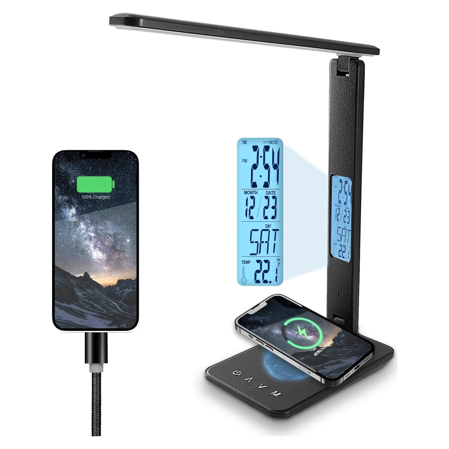 Lámpara de escritorio LED Xicyole SX2301 con carga USB y táctil