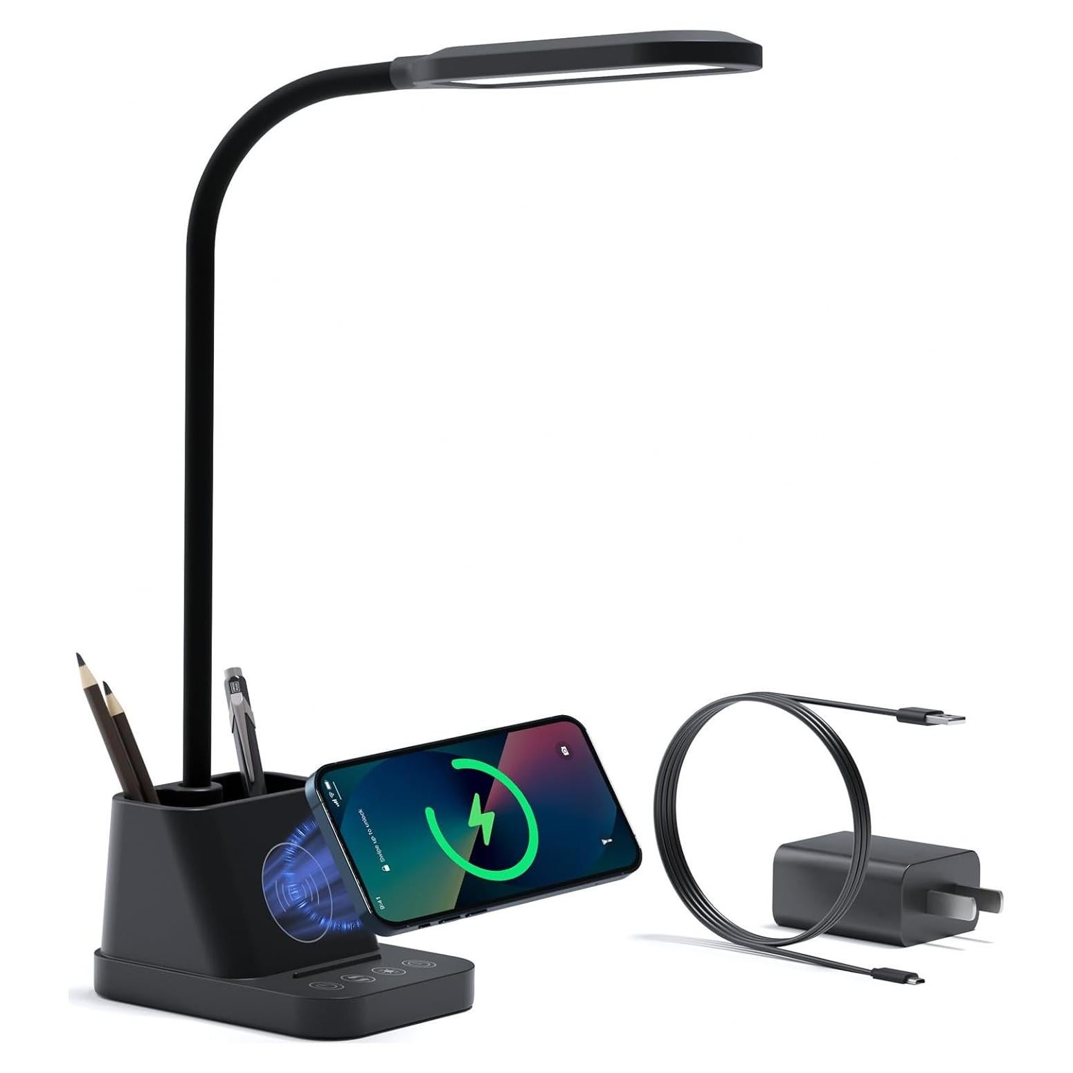 Lámpara de Escritorio LED AXX TW03 con Cargador Inalámbrico