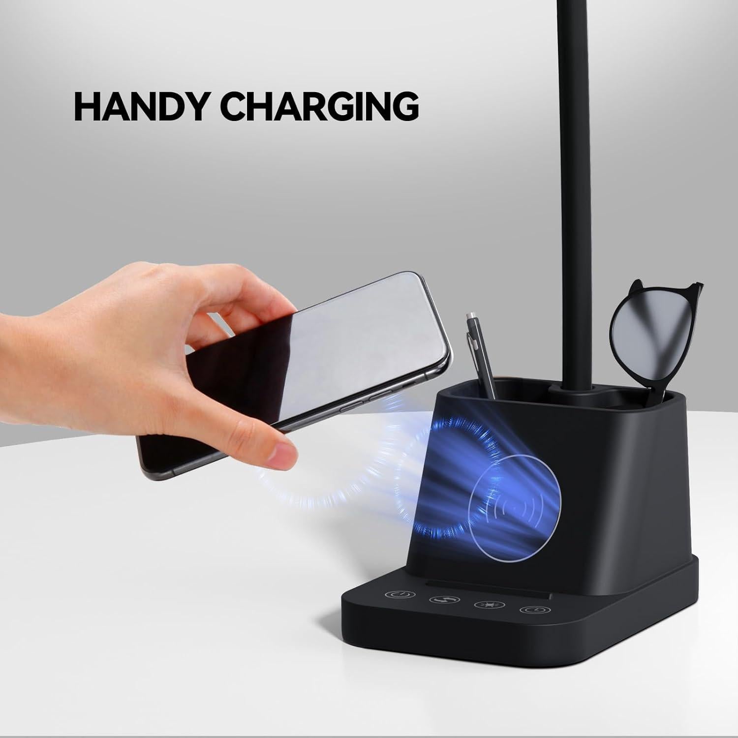 Lámpara de Escritorio LED AXX TW03 con Cargador Inalámbrico