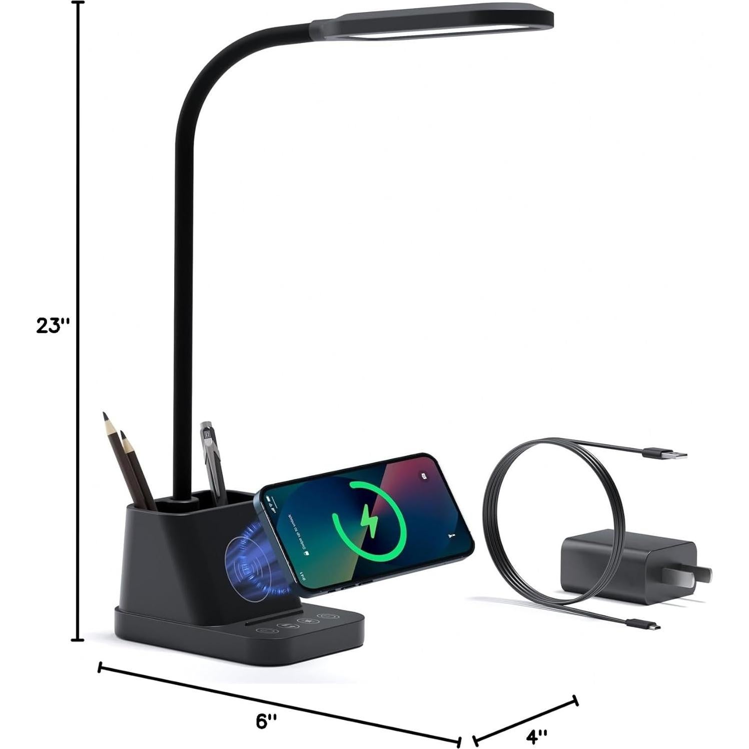 Lámpara de Escritorio LED AXX TW03 con Cargador Inalámbrico