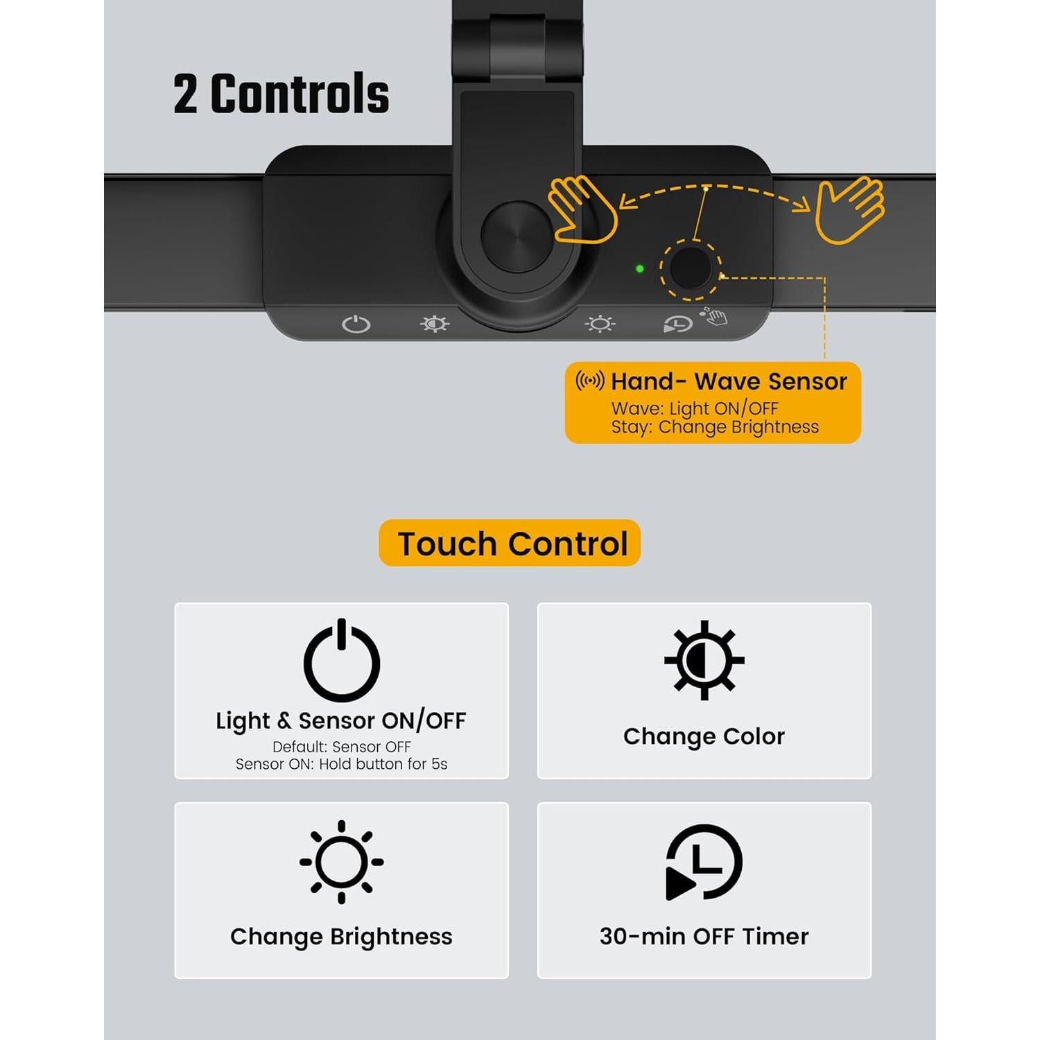 Lámpara de Escritorio LED SUPERDANNY con Regleta 6 Salidas USB-C