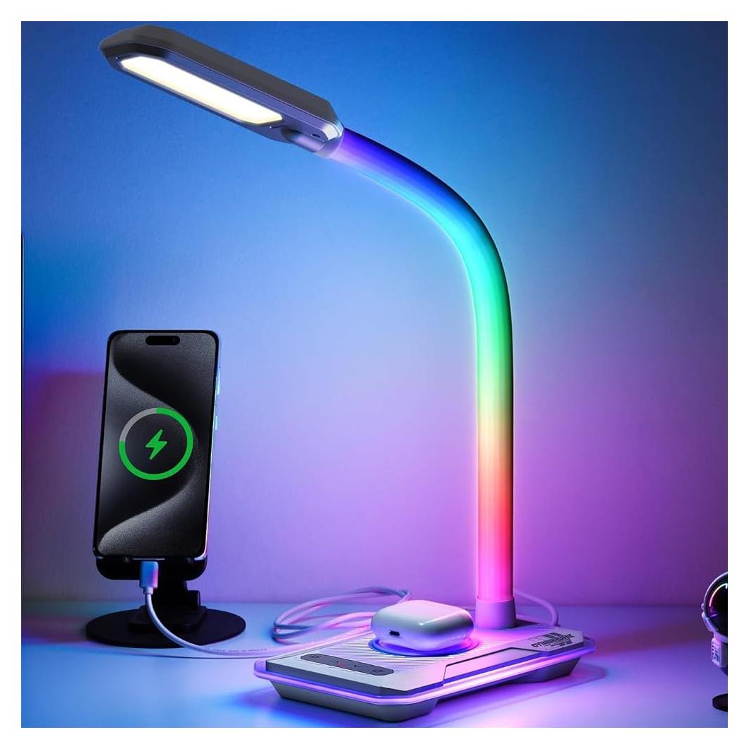 Lámpara de Escritorio WILIT G3 con Cargador Inalámbrico 10W