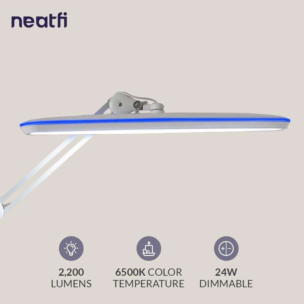 Lámpara de Escritorio LED Neatfi XL 2200 Lúmenes 58.42cm 24W