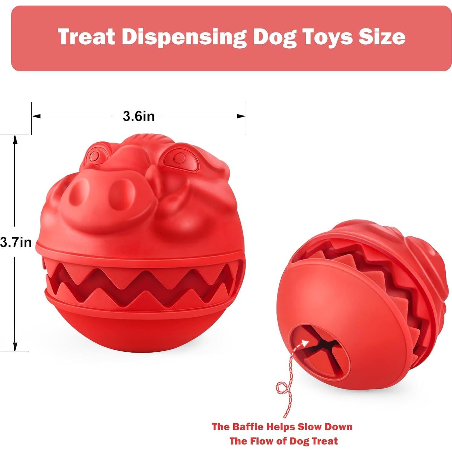 Bola dispensadora de golosinas para perros grandes DAOZIJI 9.14cm