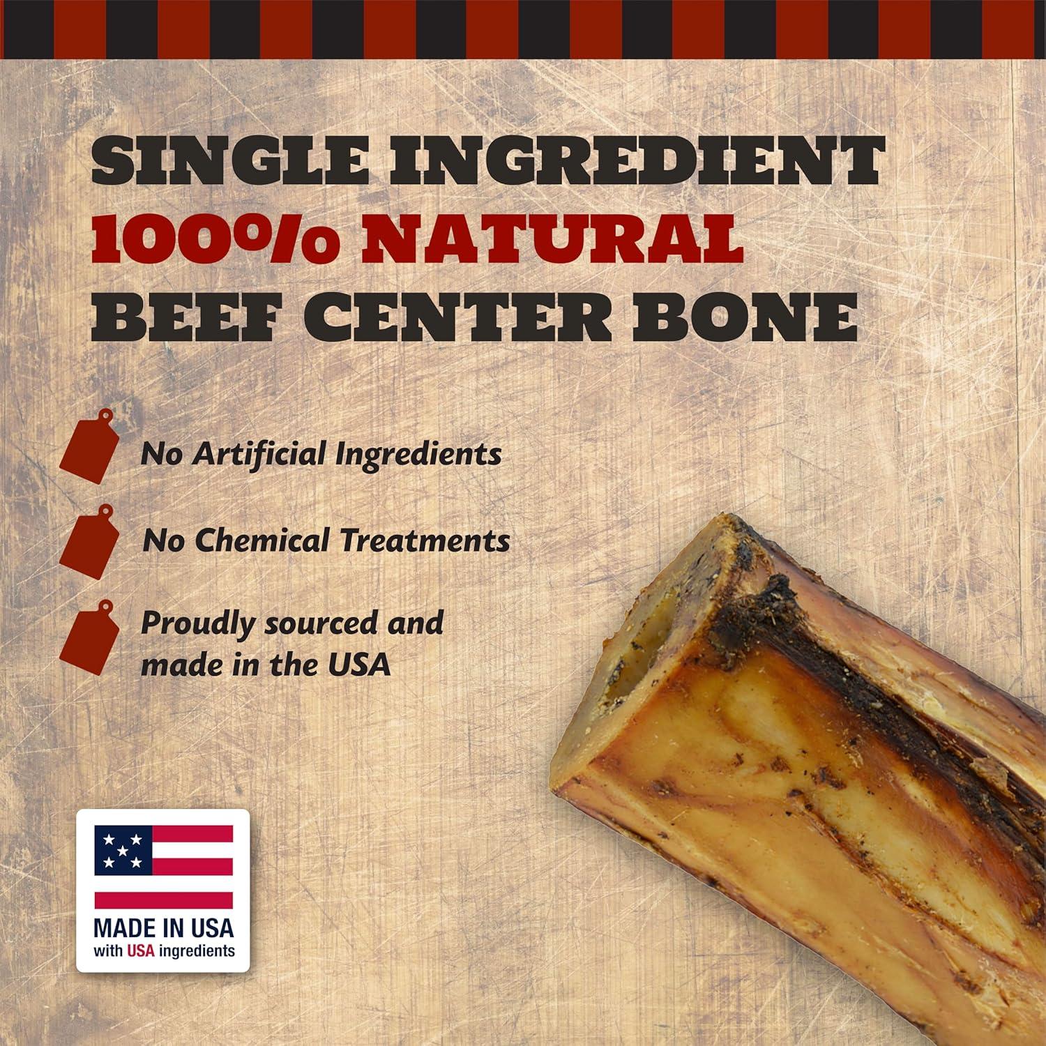 Huesos de tuétano de res 10 cm para perros medianos y grandes - 3 unidades