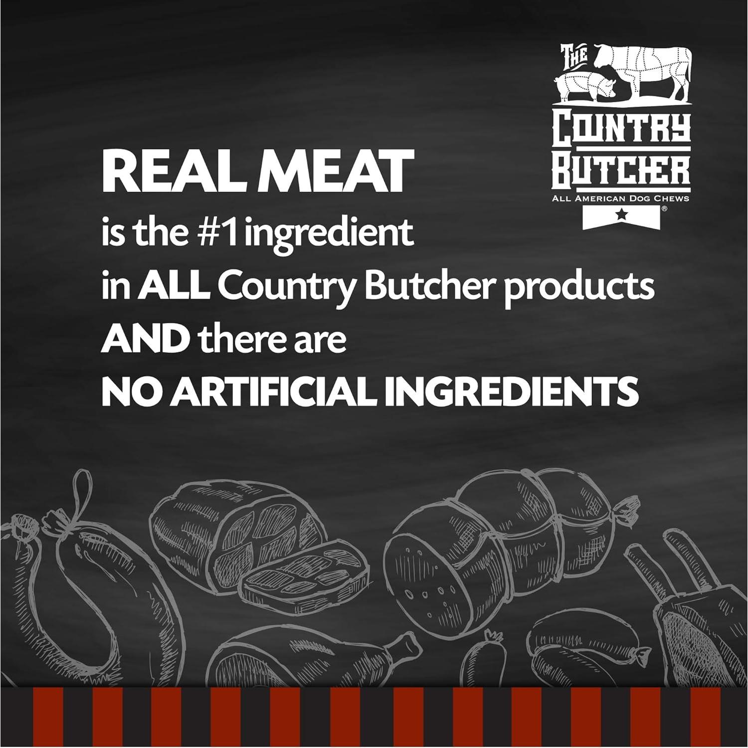 Masticables de Tráquea de Res Rellenos The Country Butcher 5 Unidades