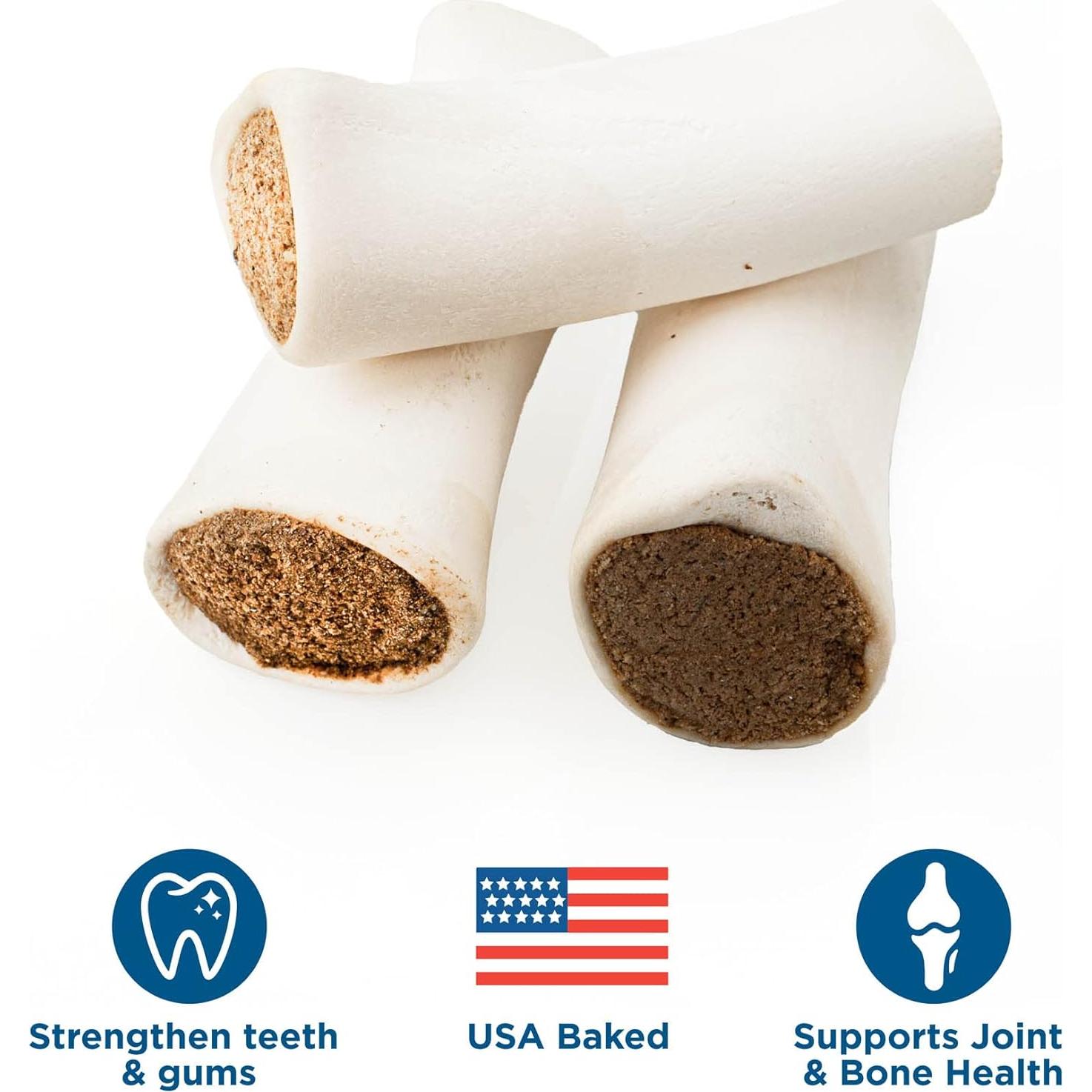 Huesos de Espinilla Rellenos Best Bully Sticks 12.7-15.2 cm - 3 Unidades