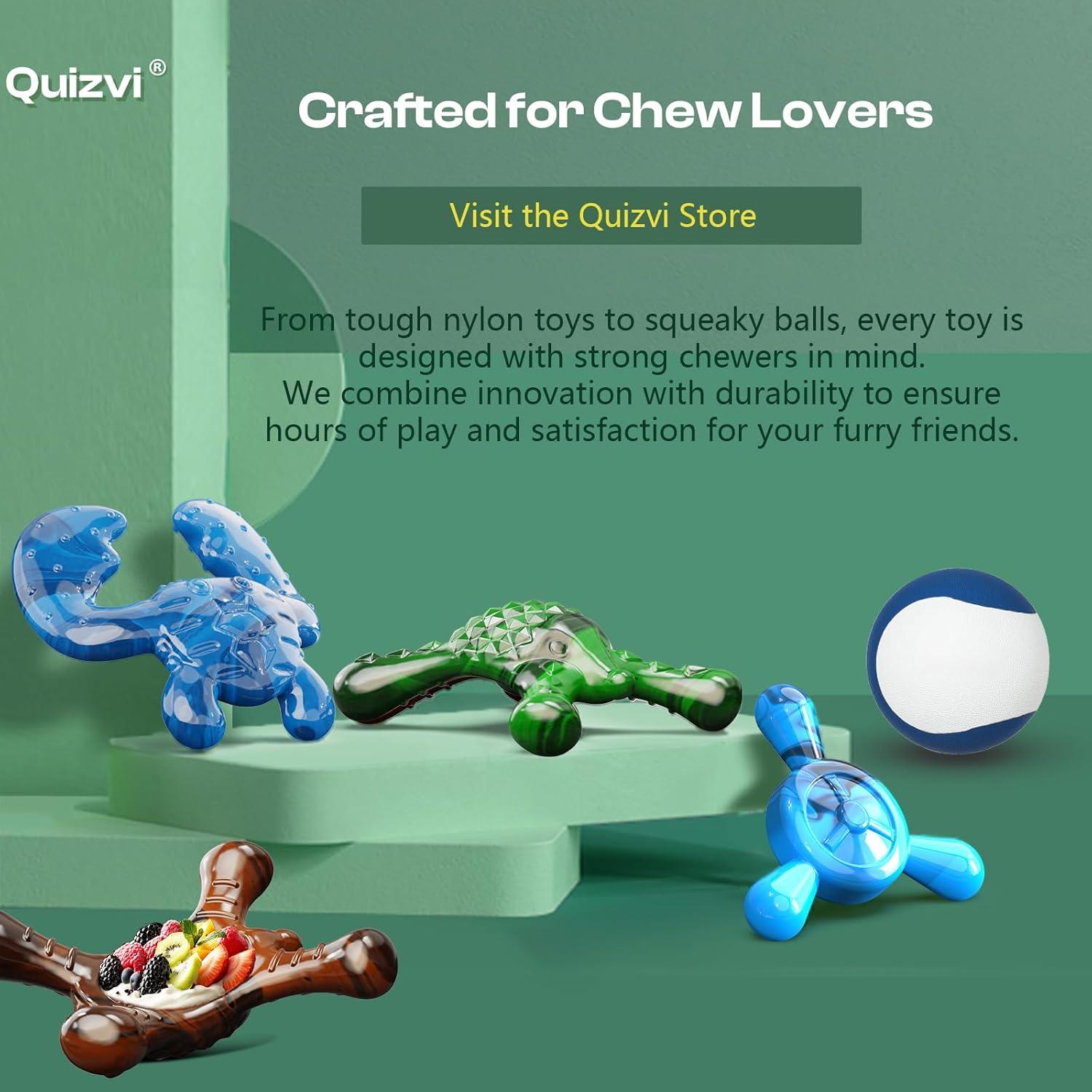 Juguete Masticable Indestructible Quizvi para Perros Pequeños