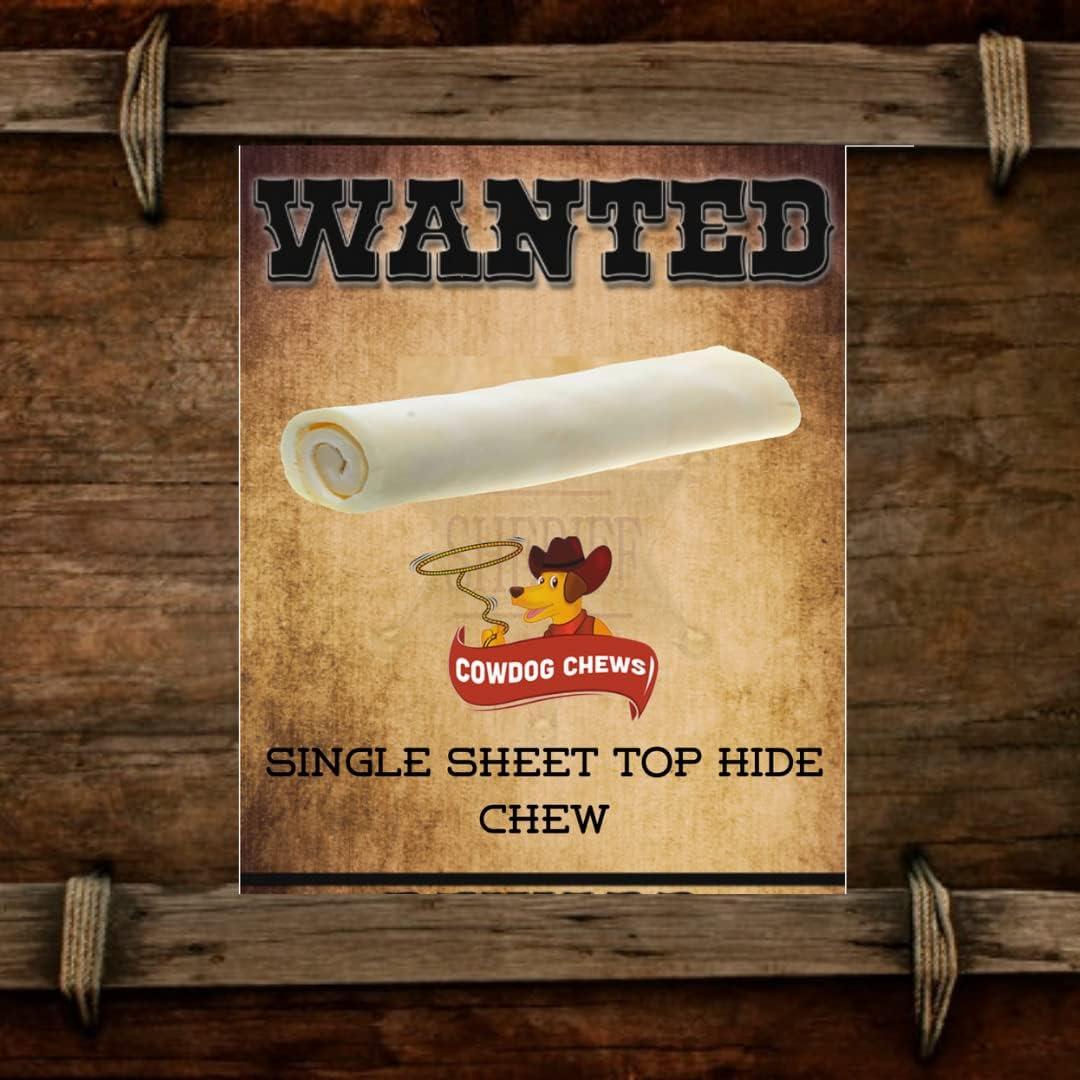 Rollos de piel de res para perros Cowdog Chews 20 paquetes 1.81 kg