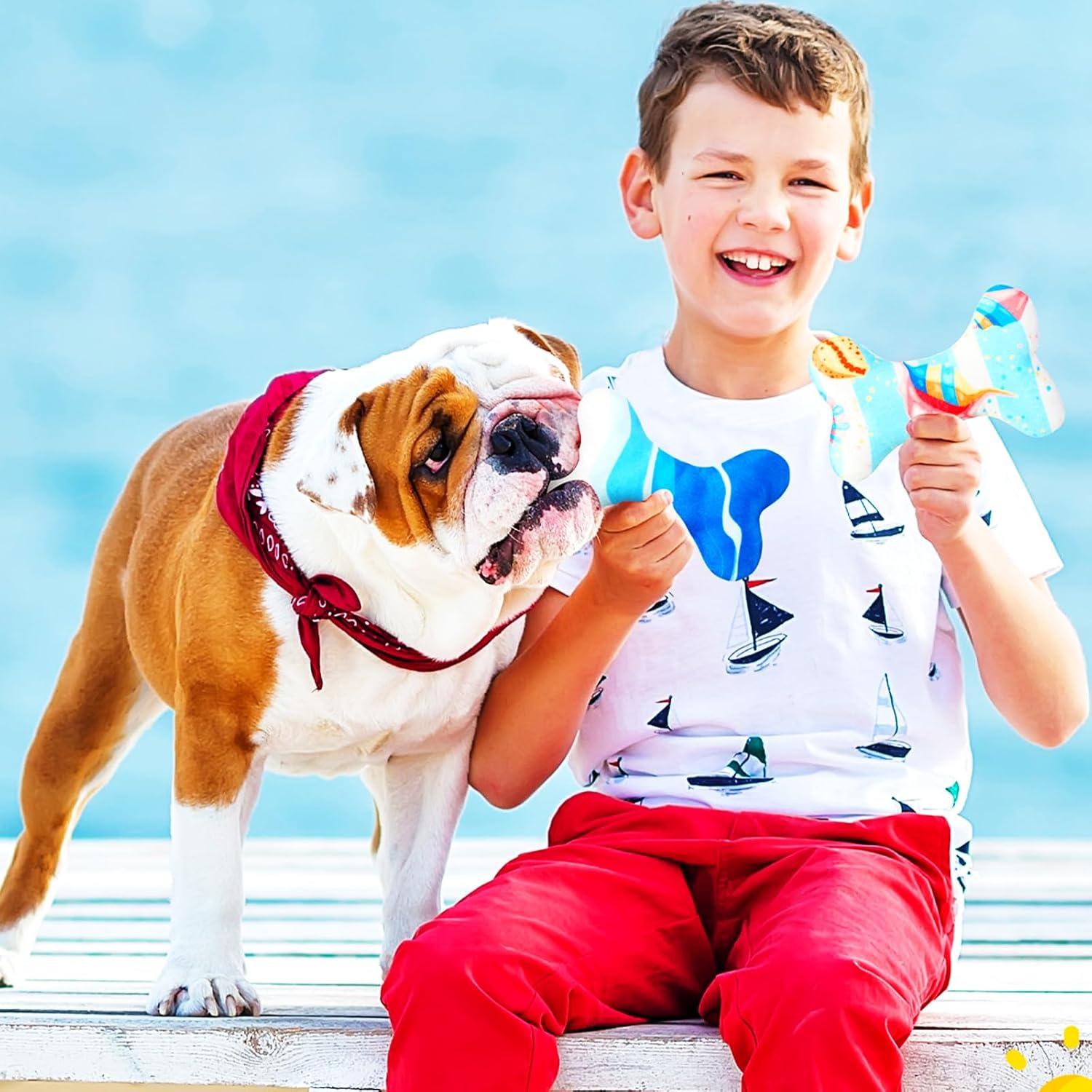 6 Juguetes de Peluche para Perros Suilung Temática Playa 15x10cm