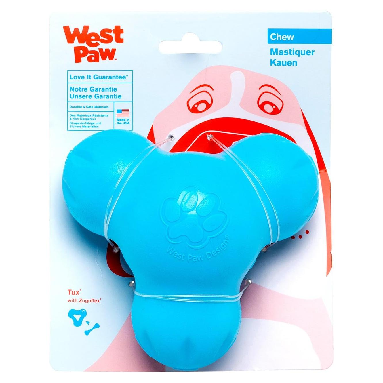 Juguete Interactivo para Perros West Paw Zogoflex Tux 10 cm Azul