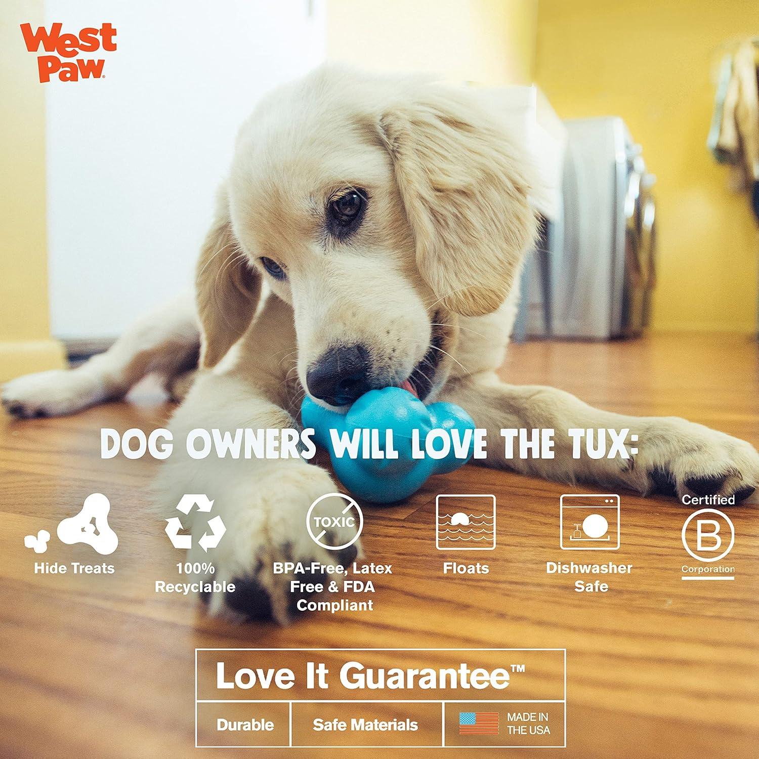 Juguete Interactivo para Perros West Paw Zogoflex Tux 10 cm Azul