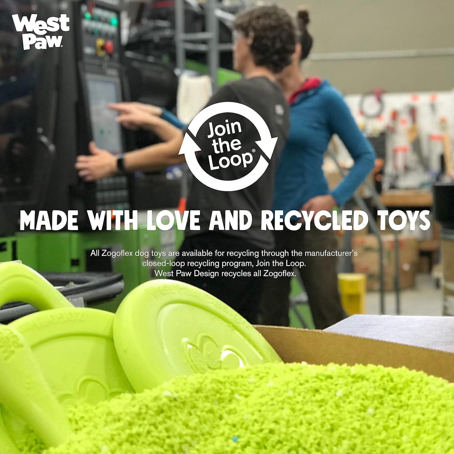 Juguete Interactivo para Perros West Paw Zogoflex Tux 10 cm Azul