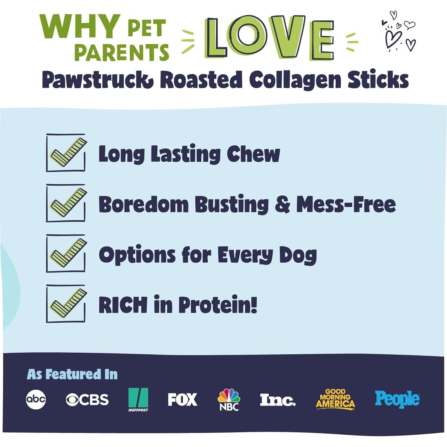 Palitos de Colágeno Asados Pawstruck 221g - Alternativa Saludable