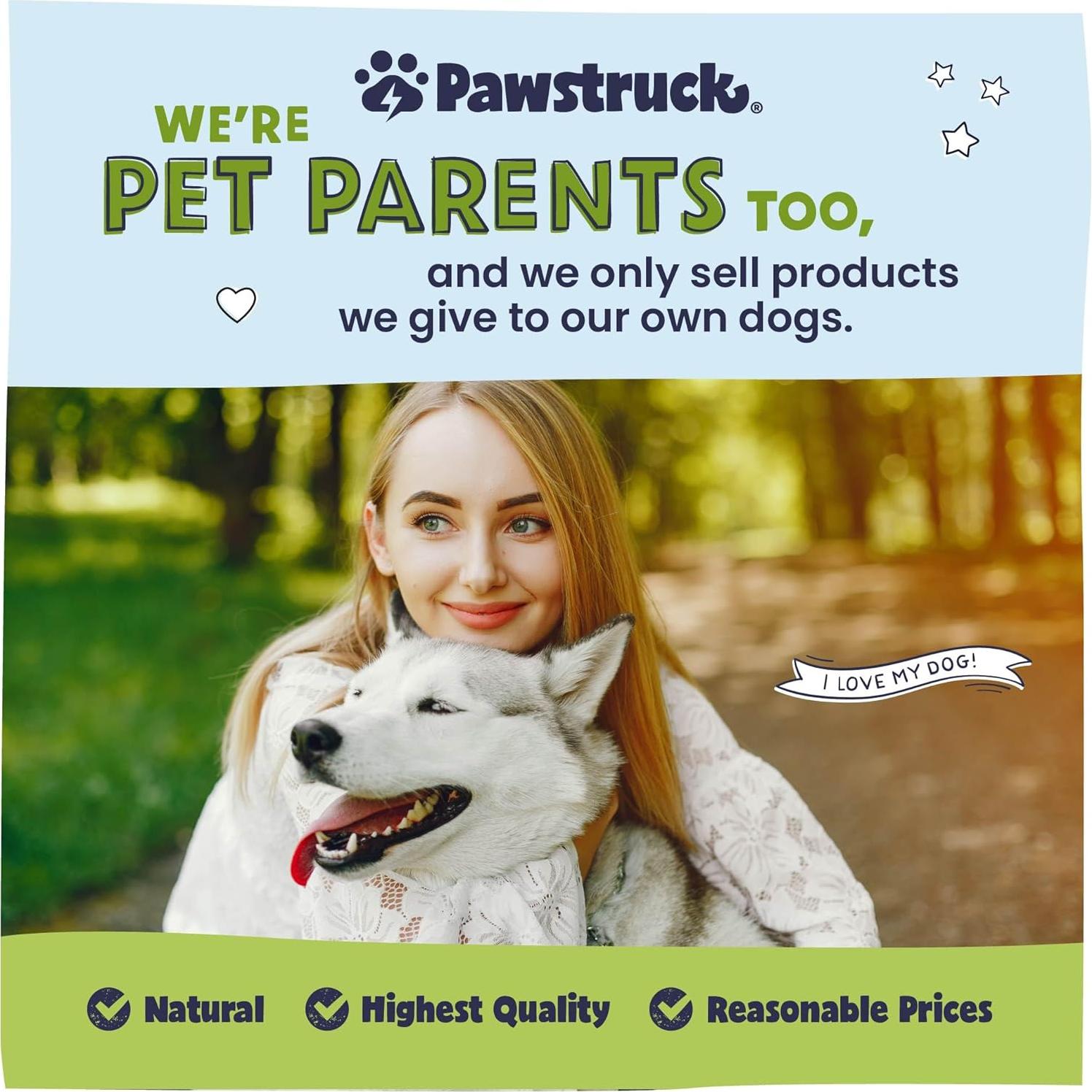 Huesos de Rodilla Naturales Pawstruck para Perros - Sabor a Res, Paquete de 10