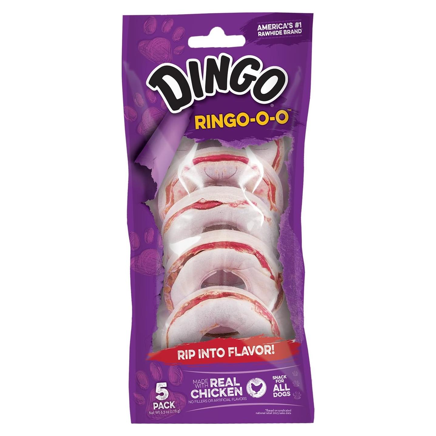 Masticable Dingo Ringo-o-o 0.18kg Anillo de Piel Cruda