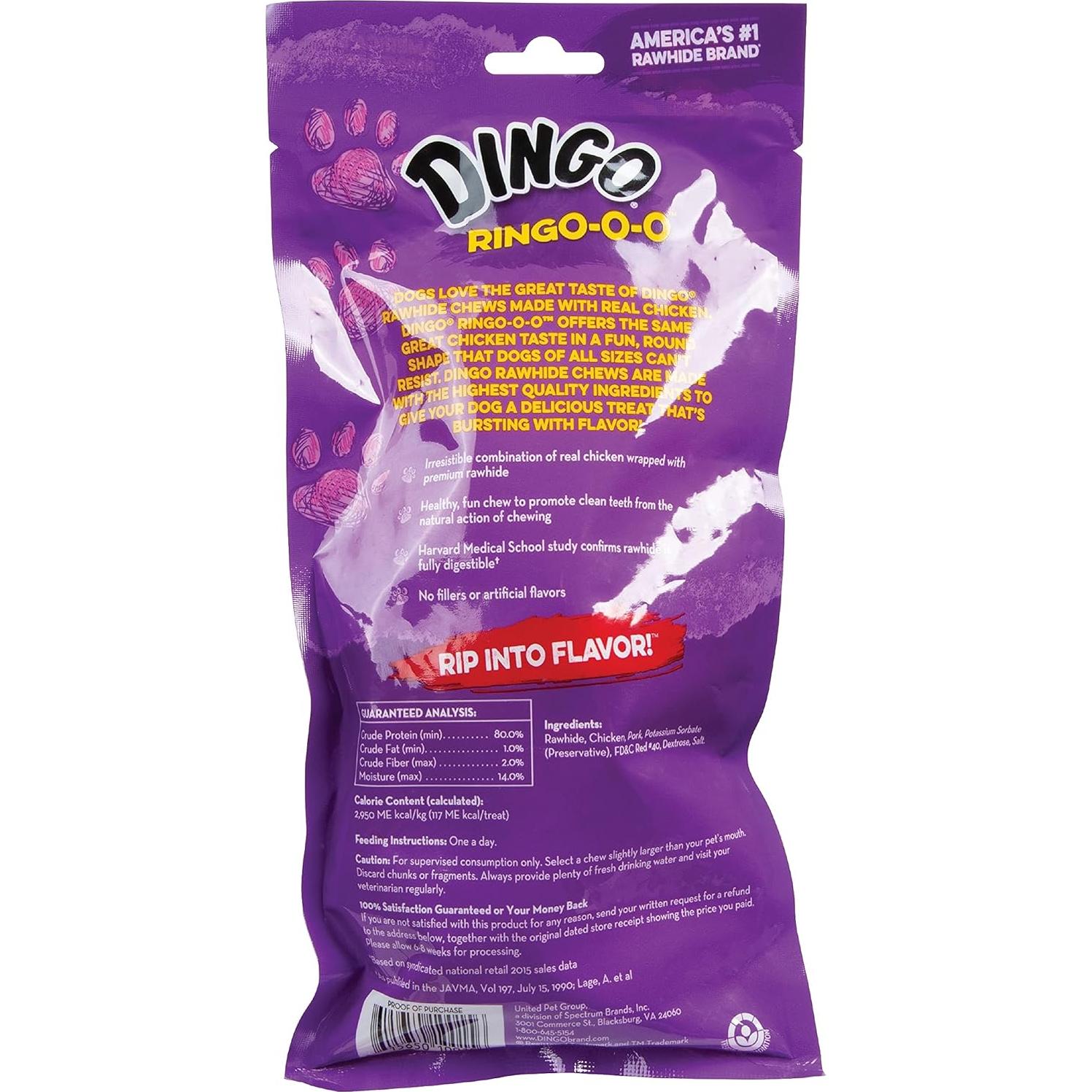 Masticable Dingo Ringo-o-o 0.18kg Anillo de Piel Cruda