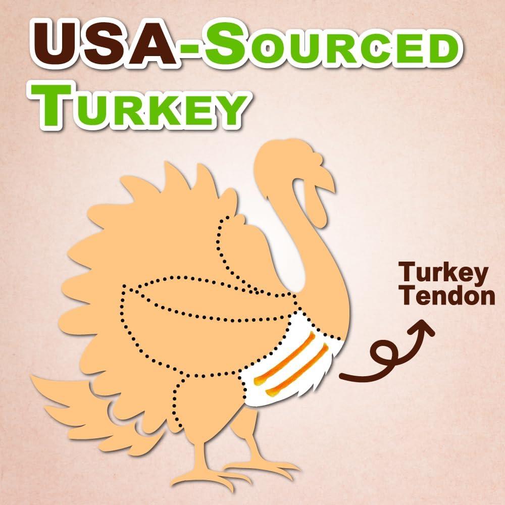 Cuerda de Tendón de Pavo Natural Afreschi 20 Unidades Hipoalergénico