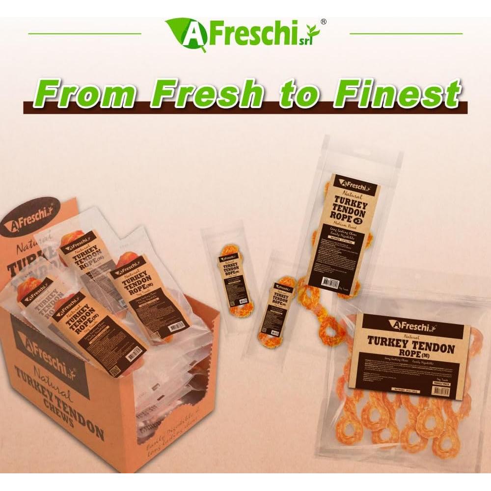 Cuerda de Tendón de Pavo Natural Afreschi 20 Unidades Hipoalergénico