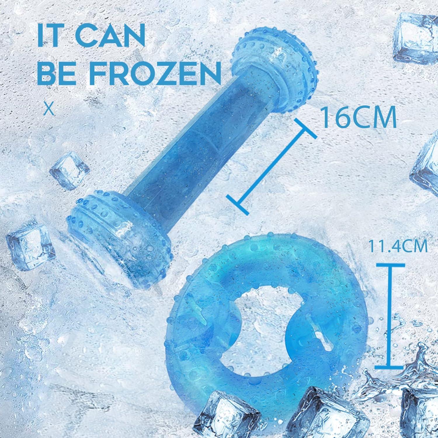 Juguete de Masticar Congelable para Cachorros SPOFLY - Azul