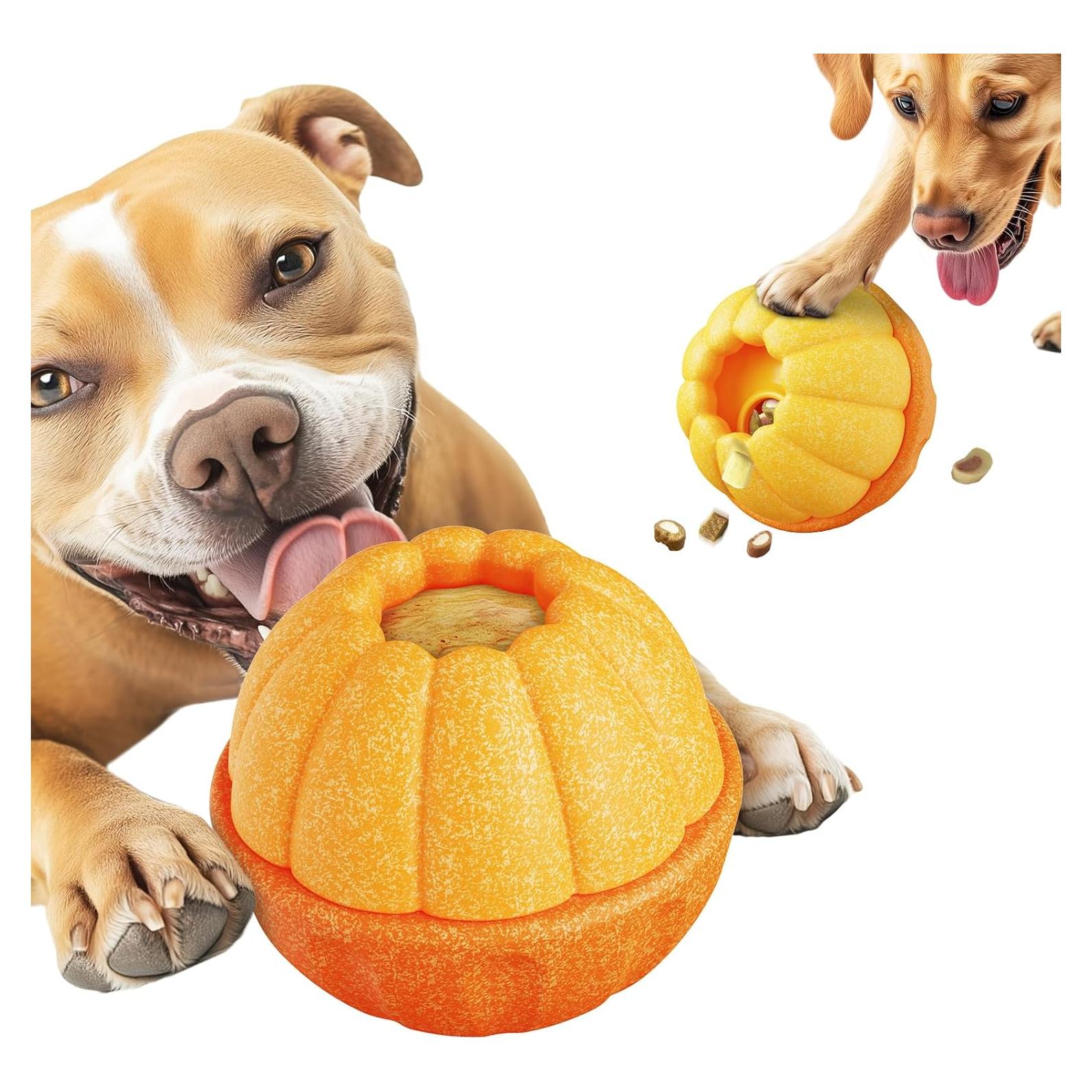 Juguete Interactivo para Perros PBFENG Calabaza Rellenable 10cm