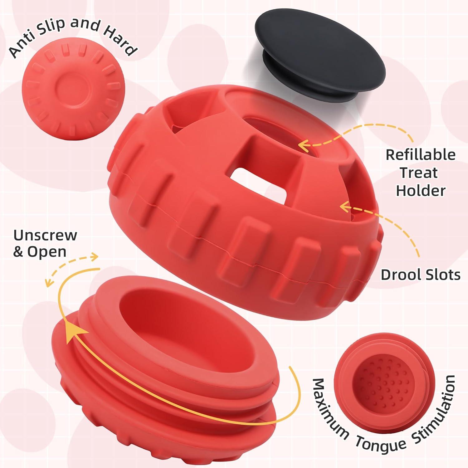 Juguete dispensador de golosinas para perros PetZee rojo