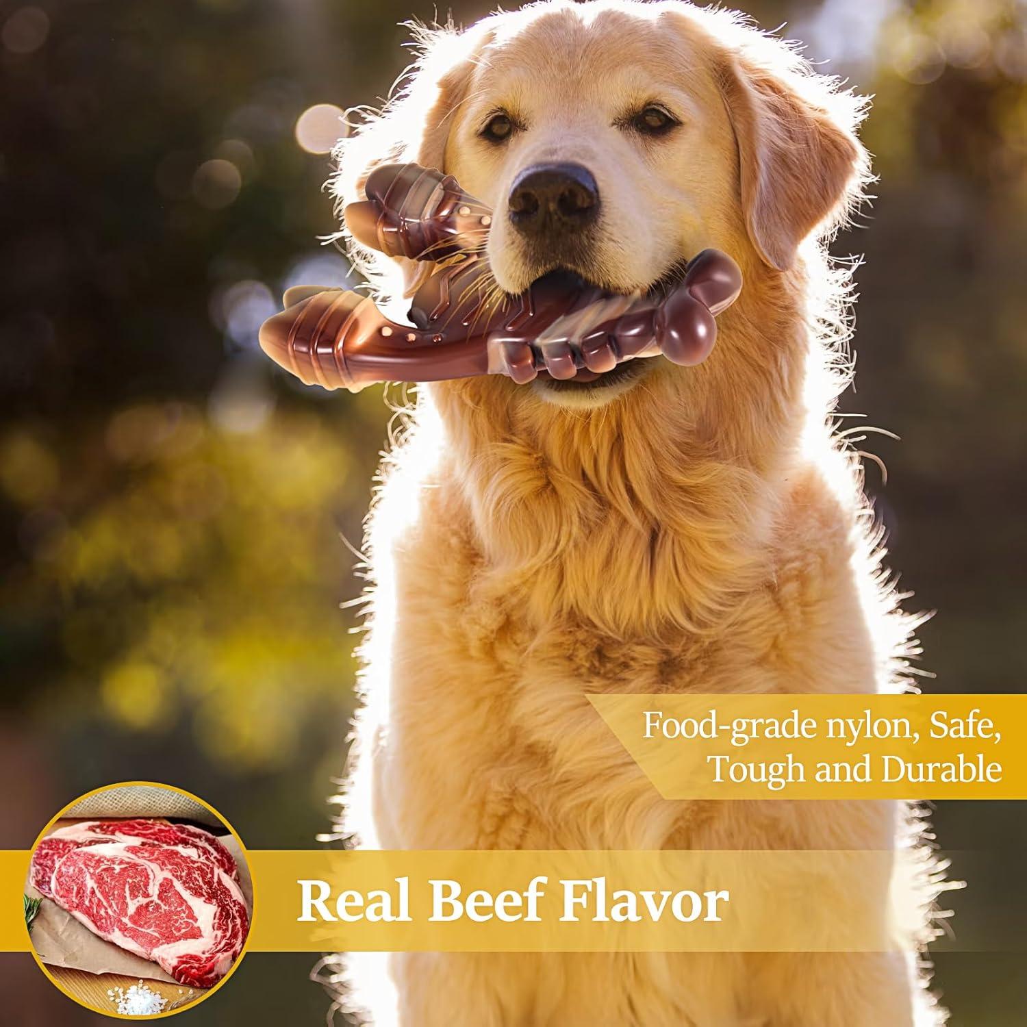 Juguete Indestructible para Perros NEZIN Sabor Carne 20cm