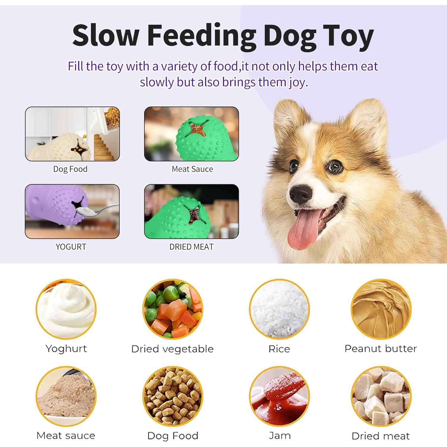 Juguete dispensador de golosinas PawSailor para perros pequeños y medianos