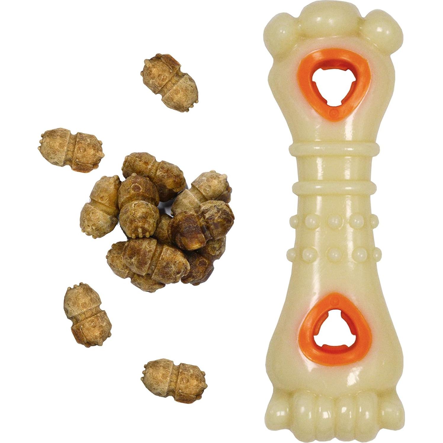 Juguete dispensador de golosinas Nylabone Knuckle Bone Mediano