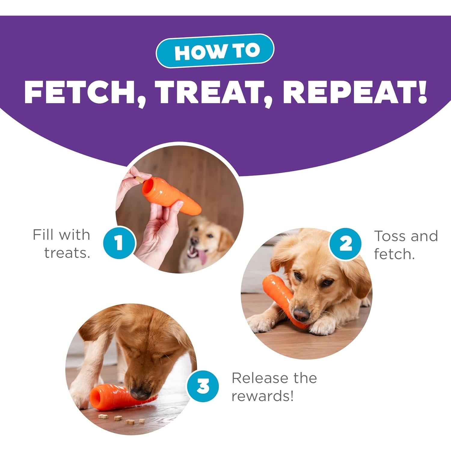 Juguete Masticable Outward Hound Zanahoria 18.4cm para Perros