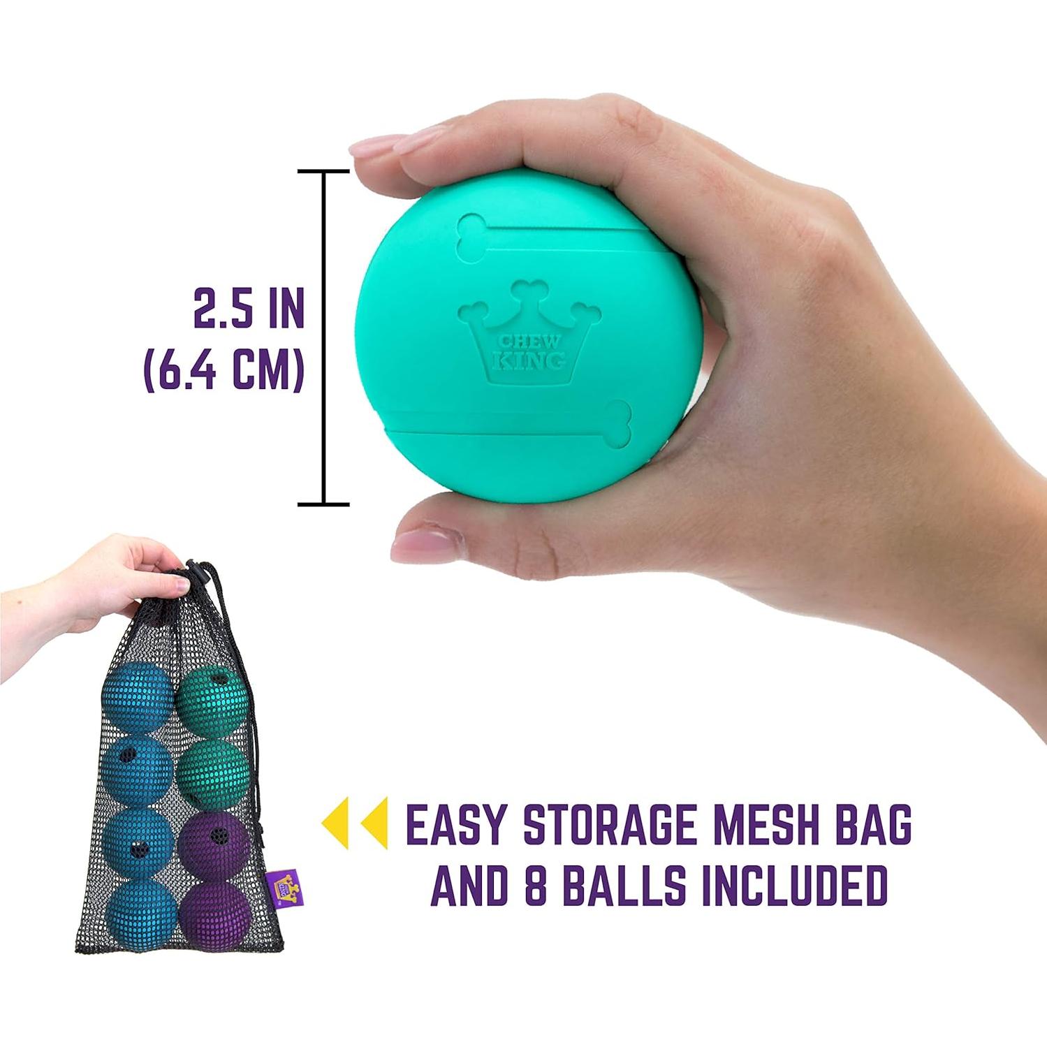 Pelotas para Perros Chew King - Caucho Natural 6.35 cm