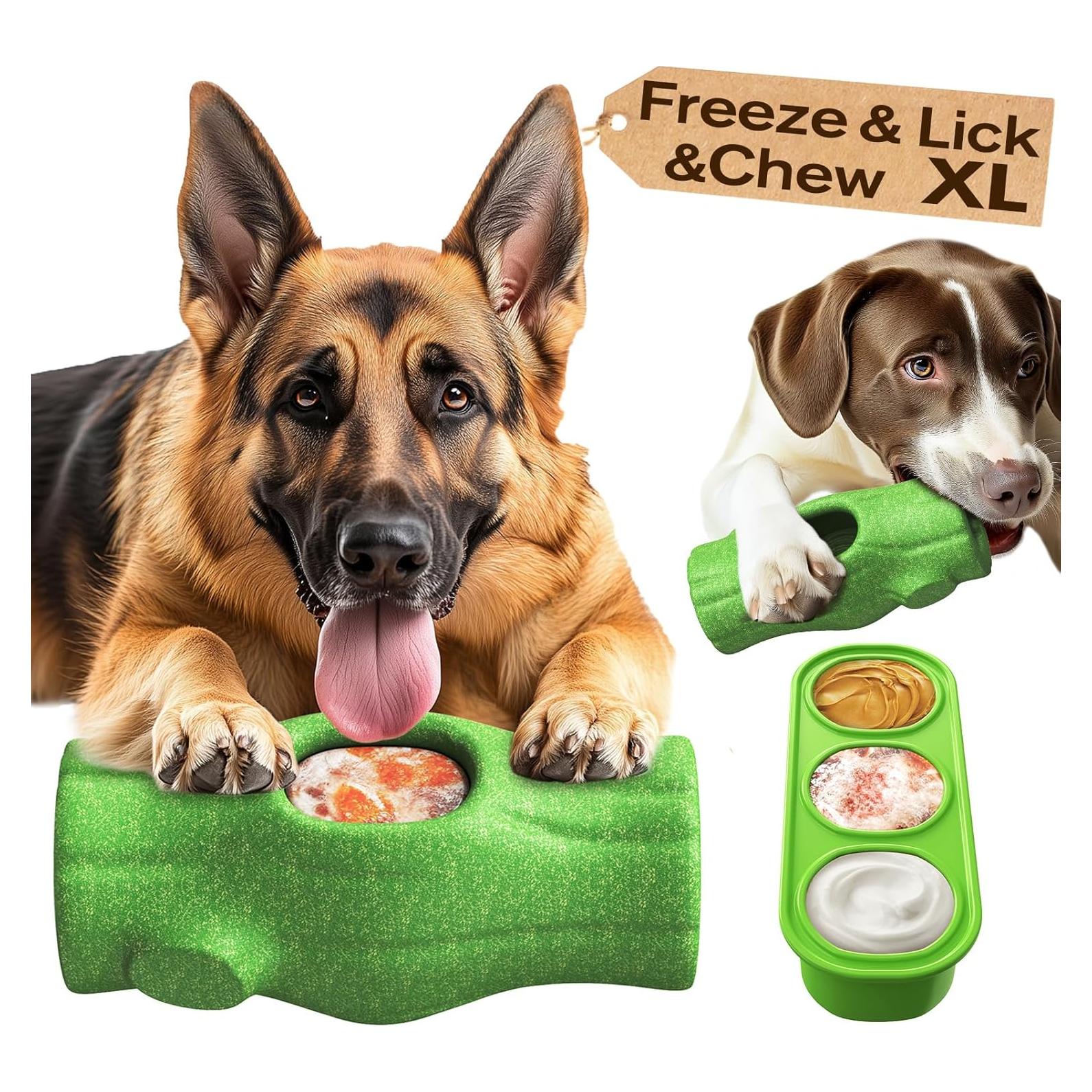 Juguete para Perros KADTC XL Rellenable y Resistente 3 en 1