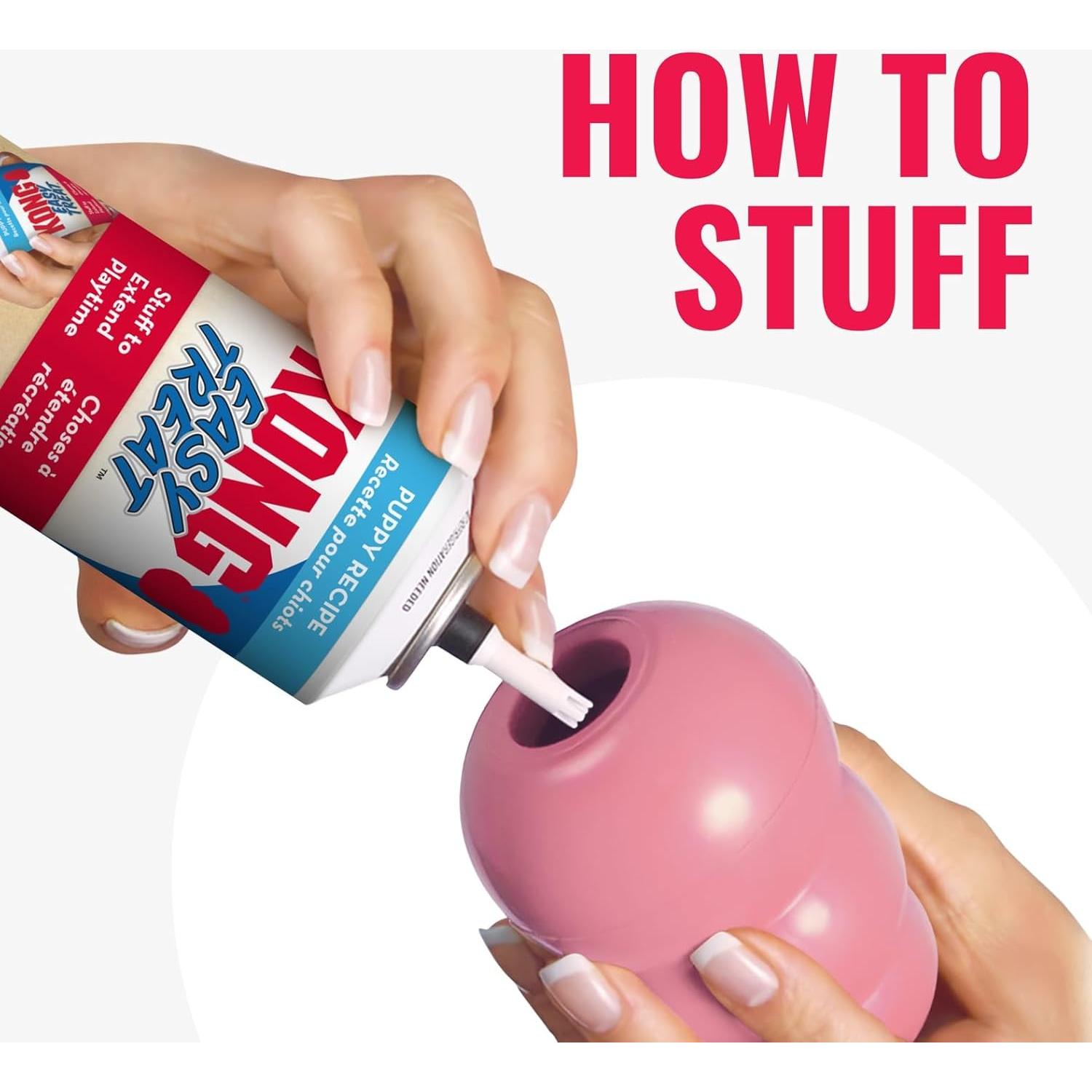 KONG Binkie Juguete para Cachorros Pequeños Rosa 18.9x9.8cm