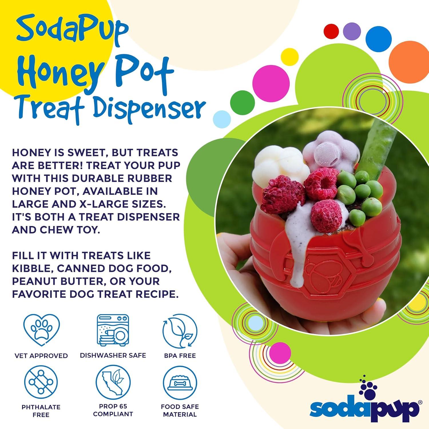 Dispensador de Golosinas SodaPup Olla de Miel Grande 8.25cm